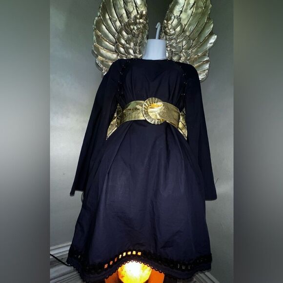 Derek Lam 10 Crosby-100% cotton Bell-Sleeve A-Line Dress w/ Lacing , size 8 - Picture 6 of 16